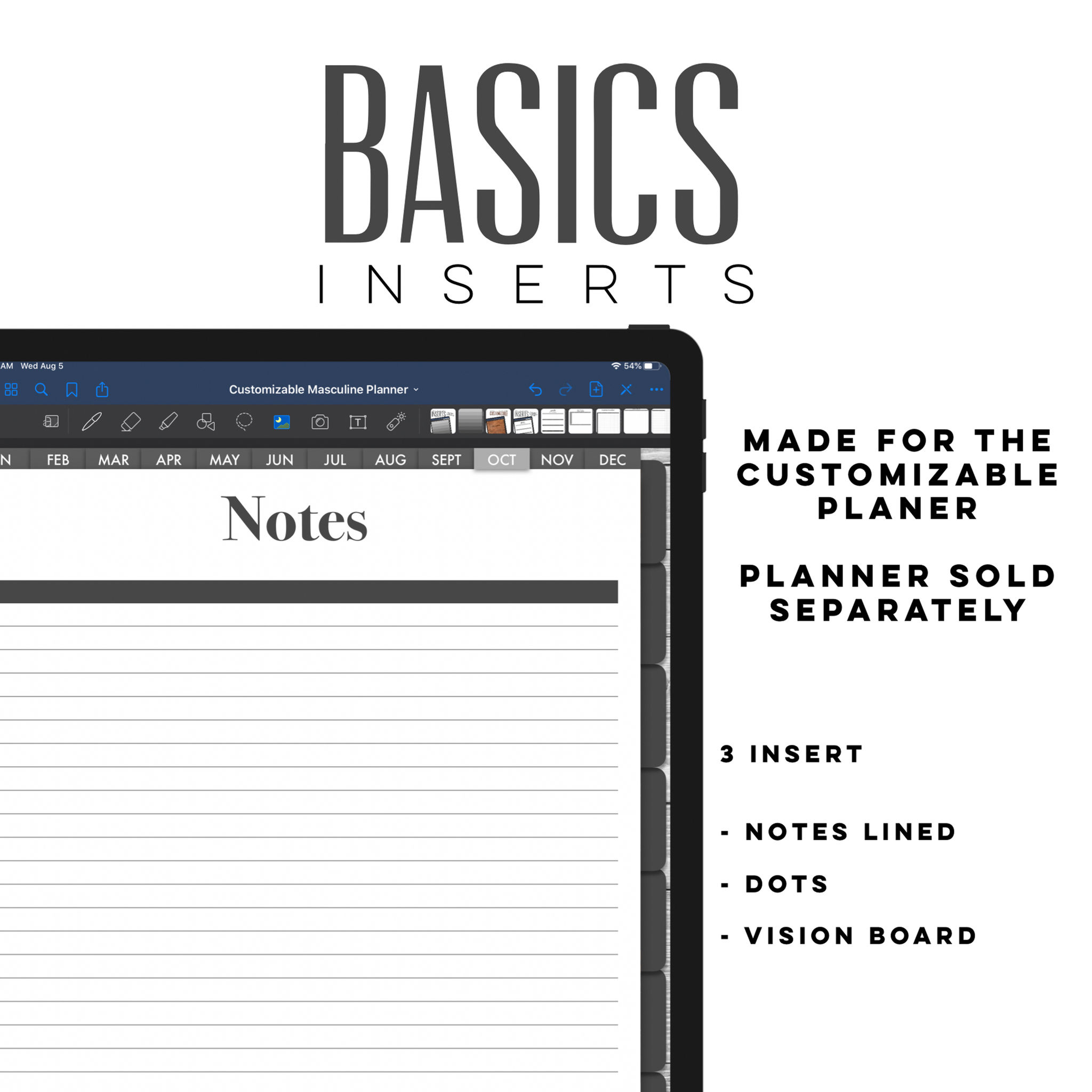 Masculine Basic Inserts