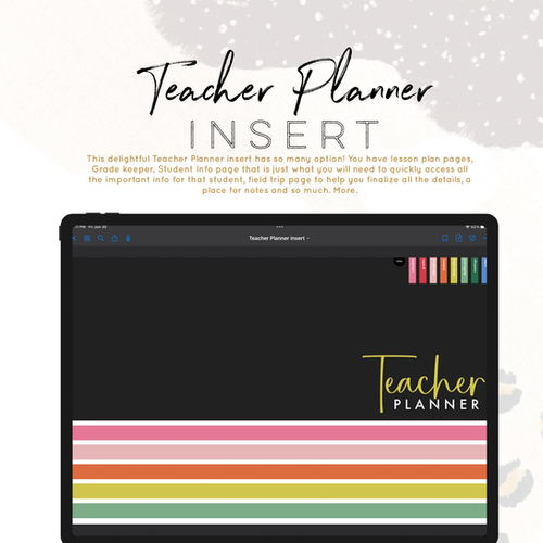 Teacher Planner Insert (or standalone)