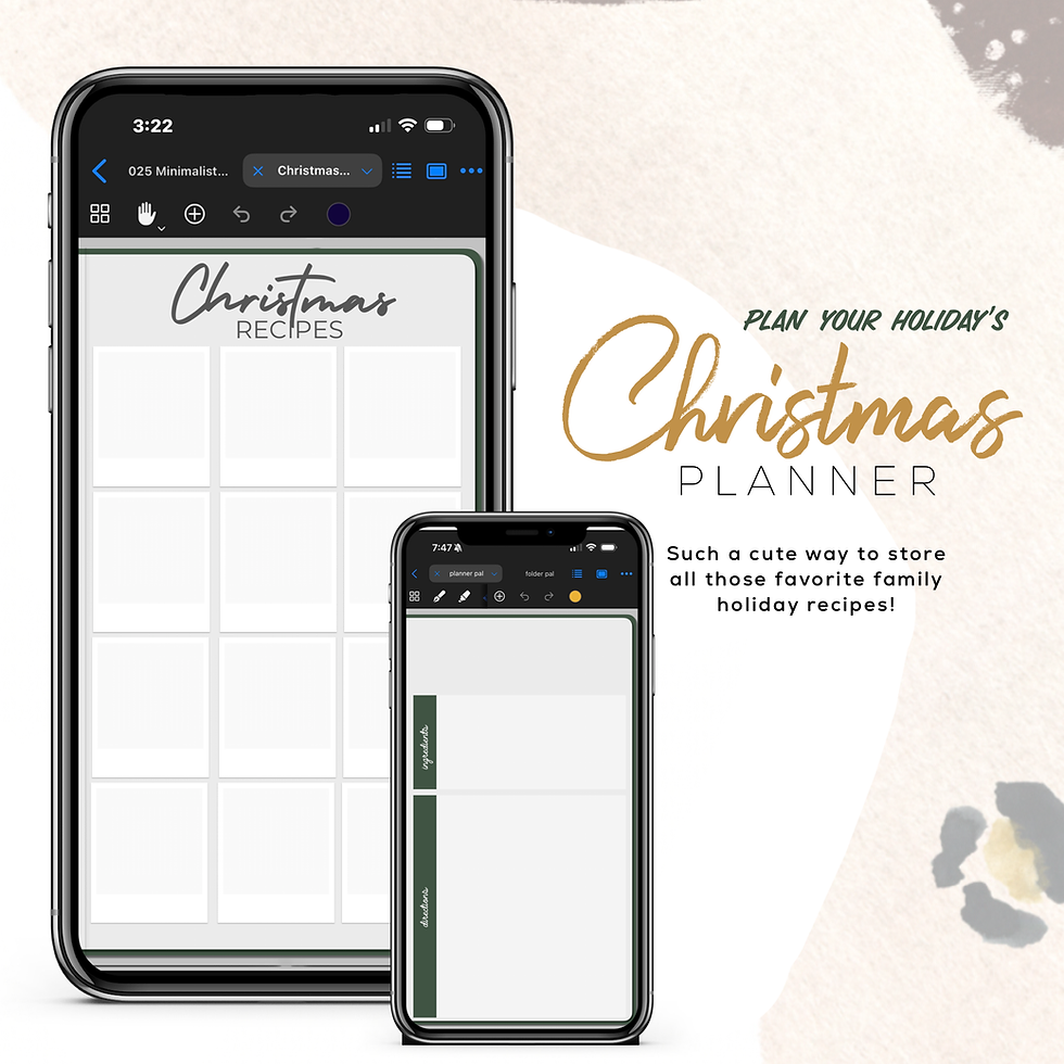 Thumbnail: Christmas Minimalist Planner | Phone planner