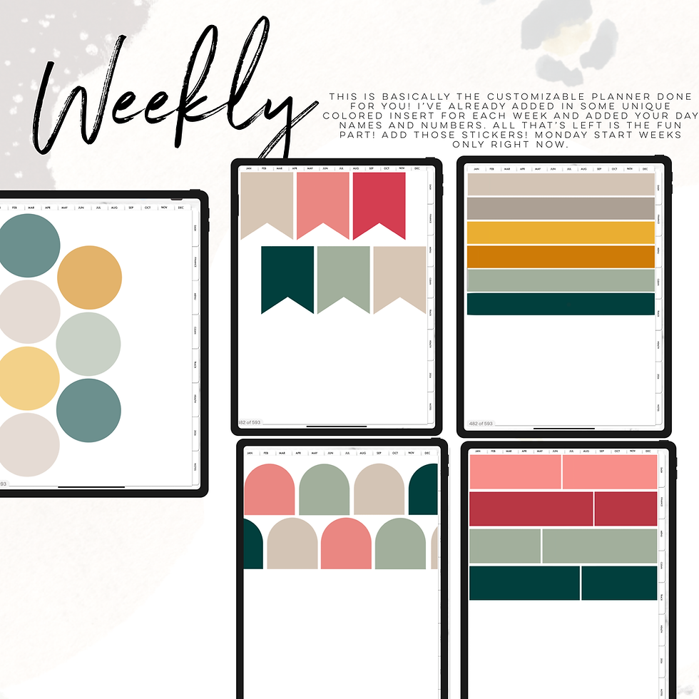 Thumbnail: August 2025 Colored Weekly Digital Inserts