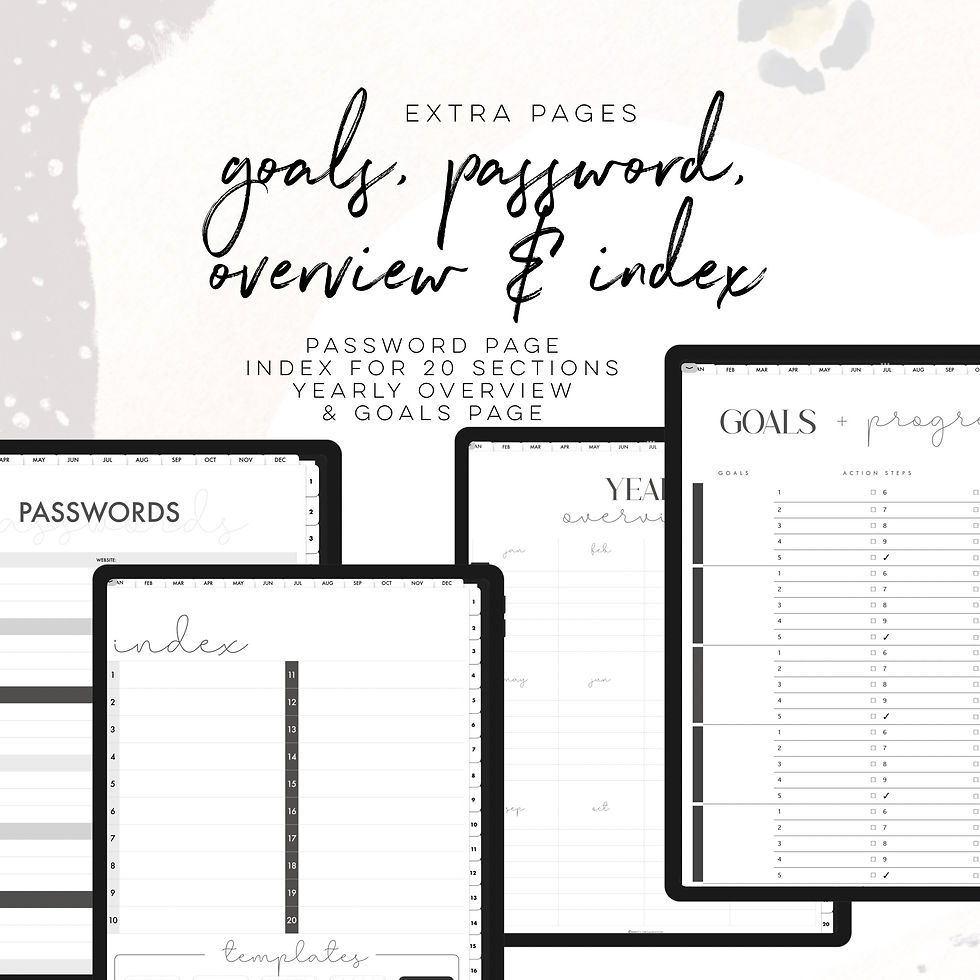 Thumbnail: UNDATED CUSTOMIZABLE Life Planner PORTRAIT