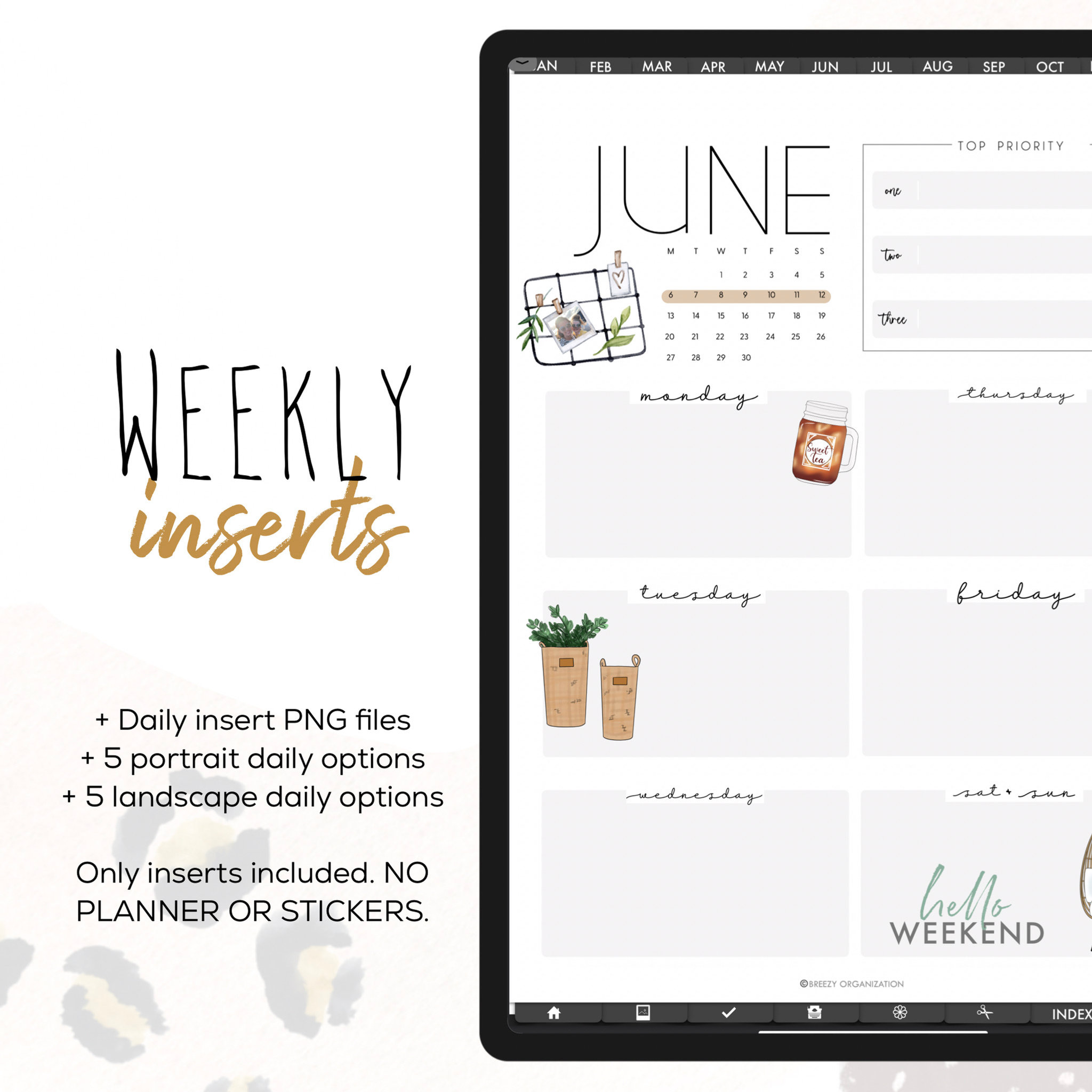 Weekly Inserts | Breezyorganization