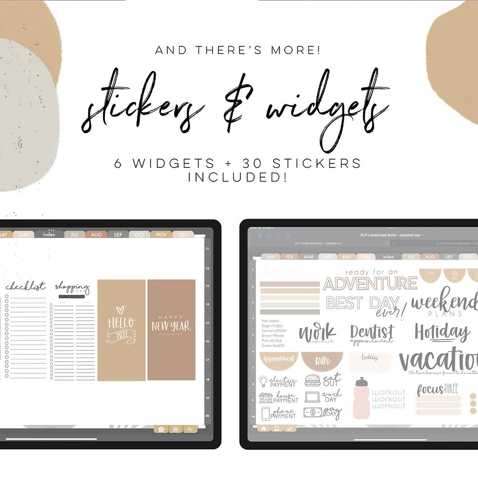 Thumbnail: BOHO Life Planner Landscape - Undated