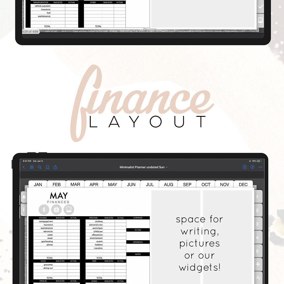Thumbnail: Undated Minimalist Life Planner | Mon + Sun