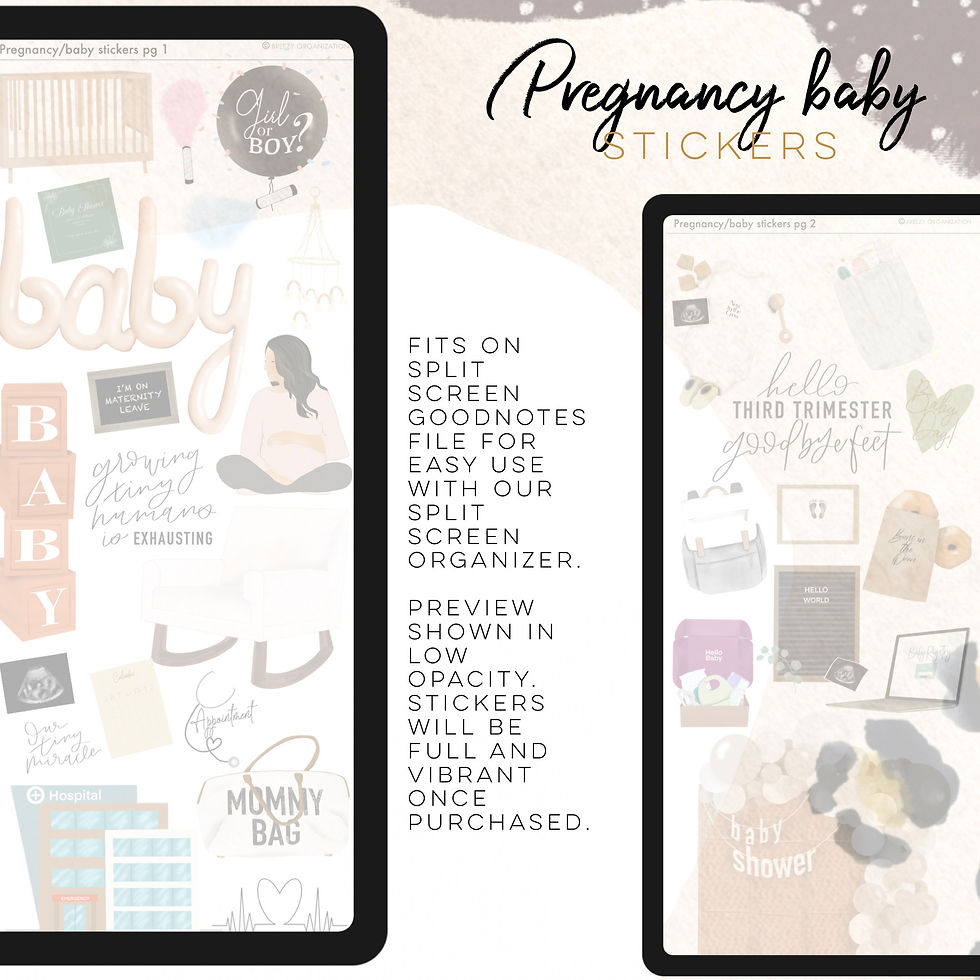 Thumbnail: Pregnancy + Baby Stickers