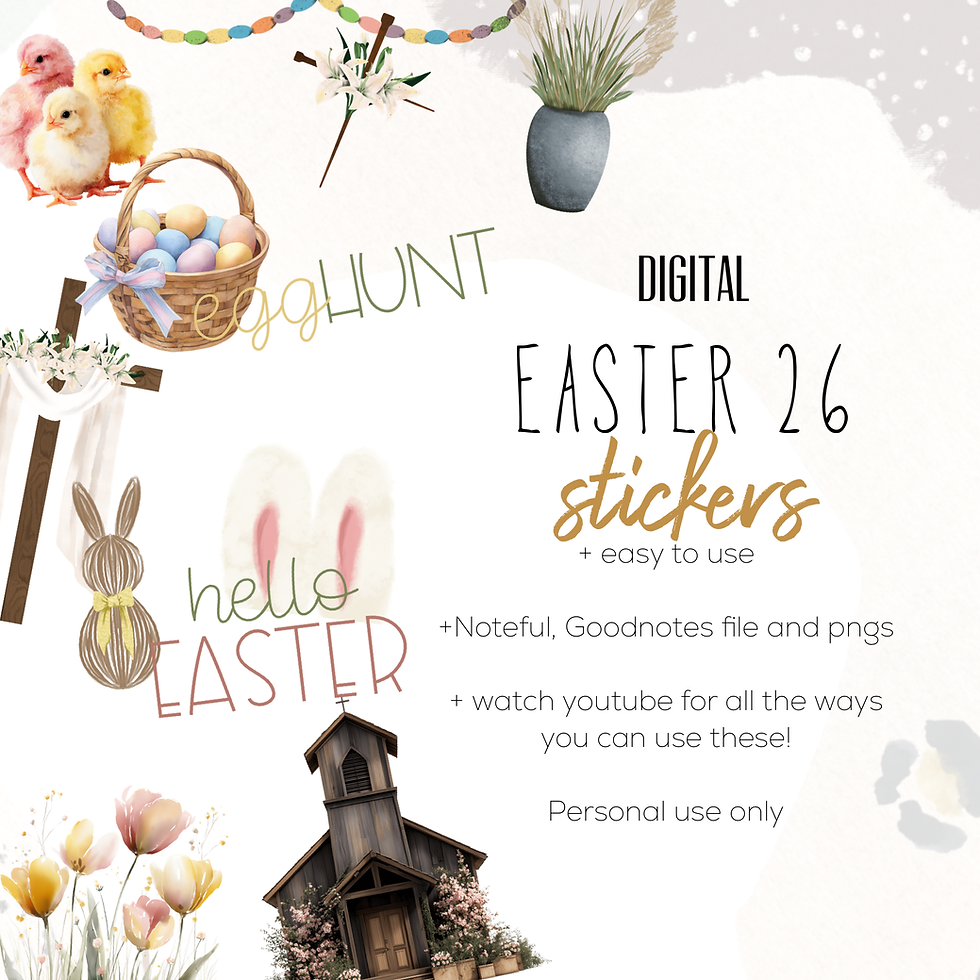 Thumbnail: Easter 26 Digital Stickers
