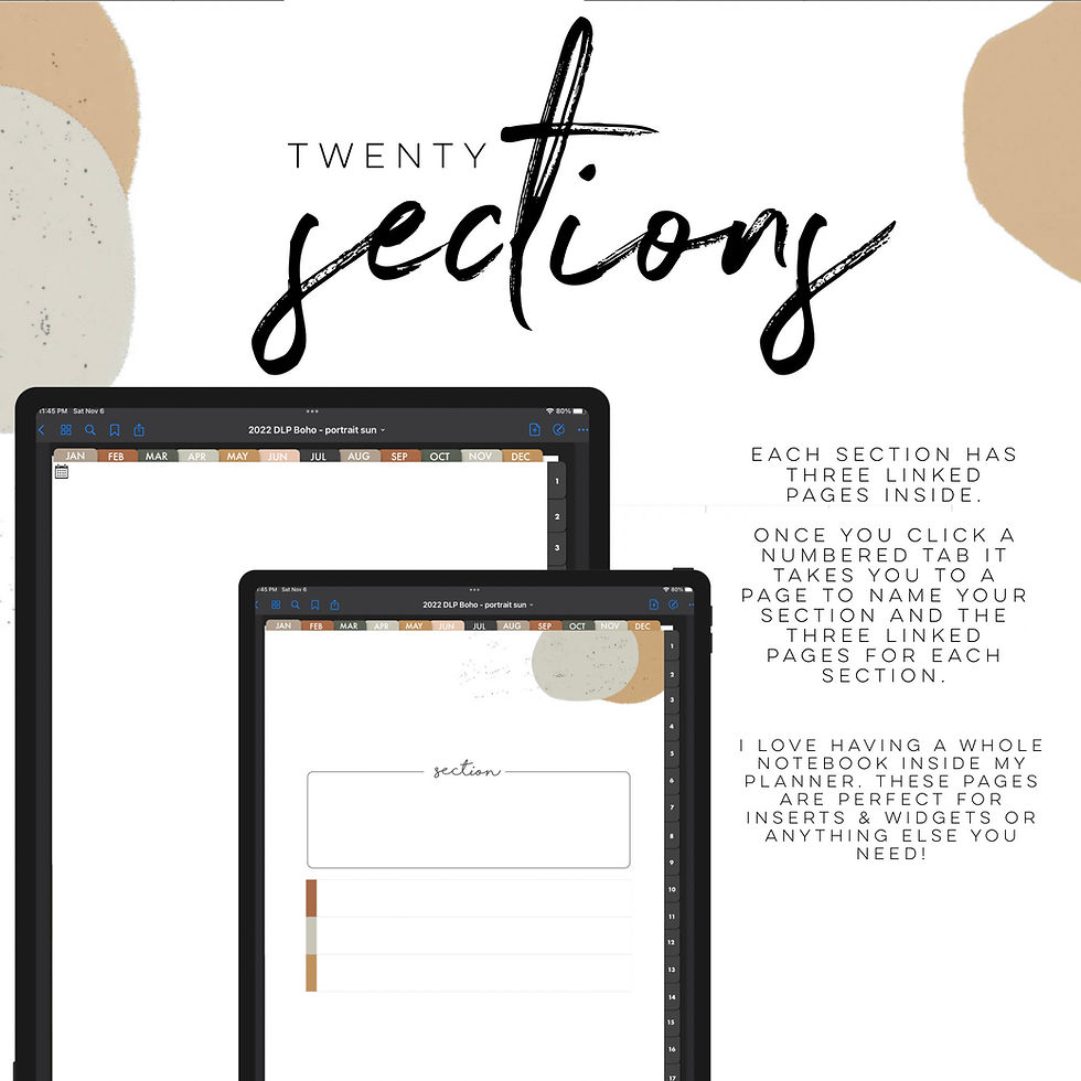 Thumbnail: BOHO Life Planner Portrait Undated