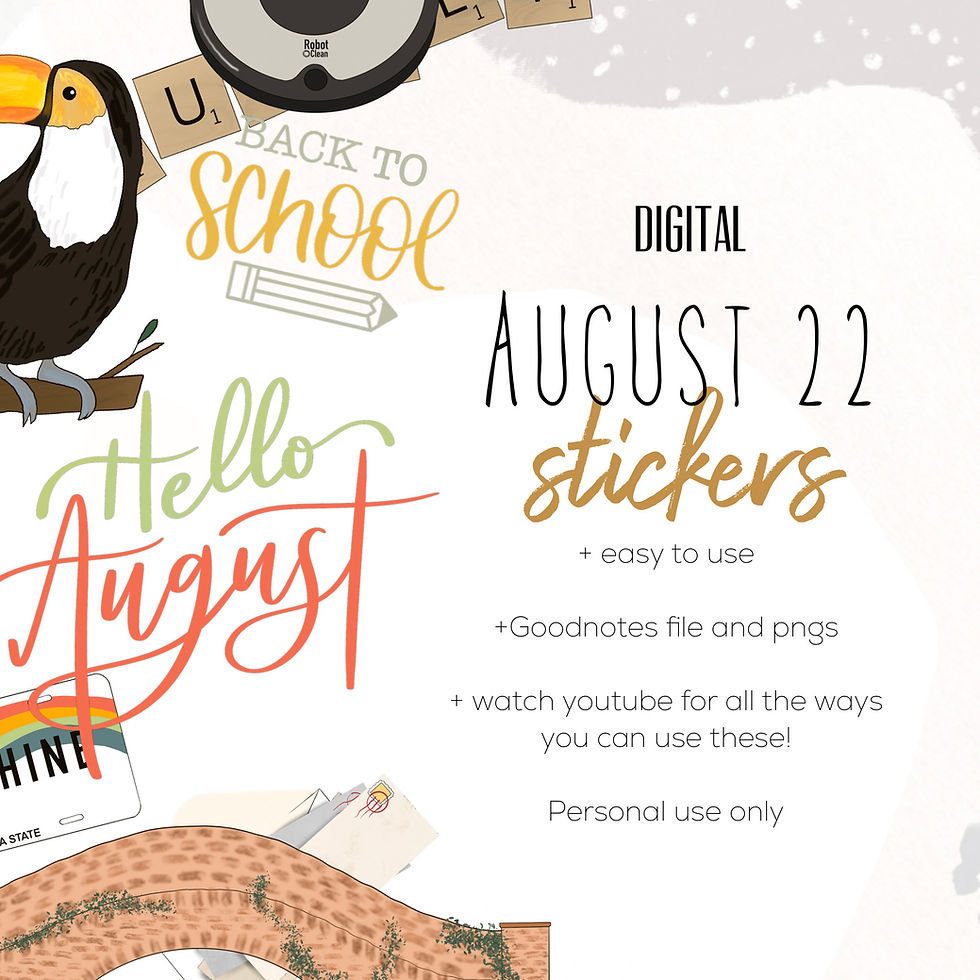 August Stickers 2022