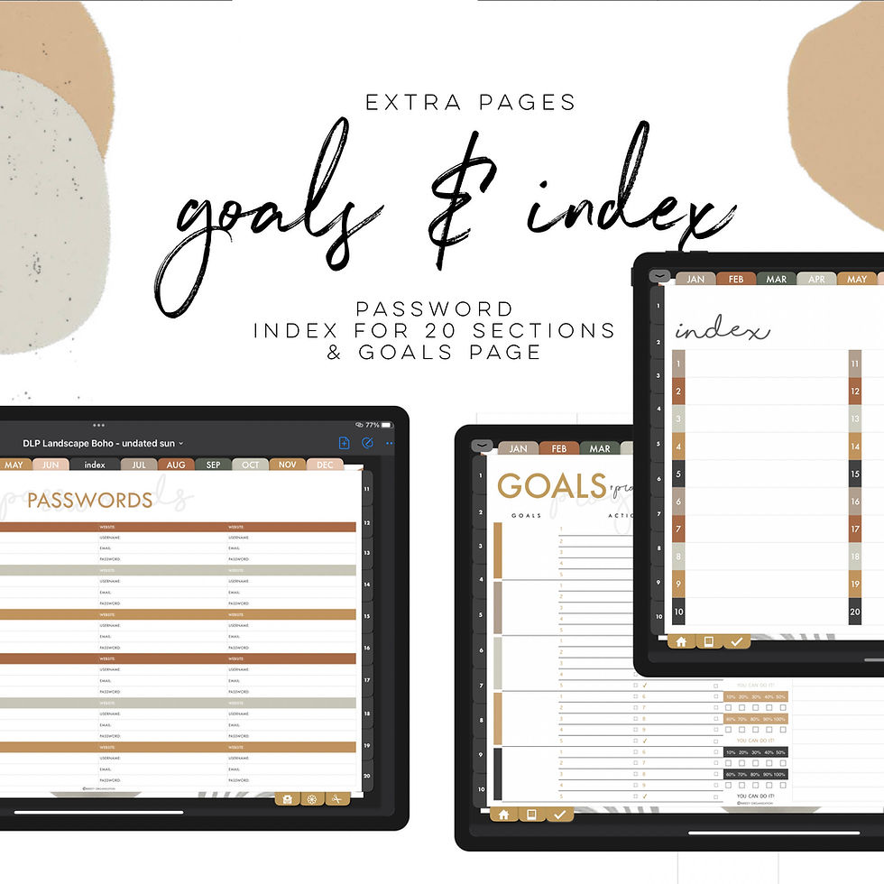 Thumbnail: BOHO Life Planner Landscape - Undated