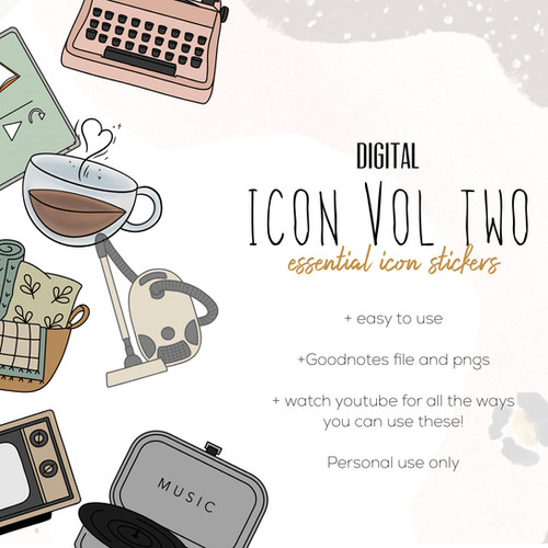 icon vol 2 Digital Stickers | Breezyorganization