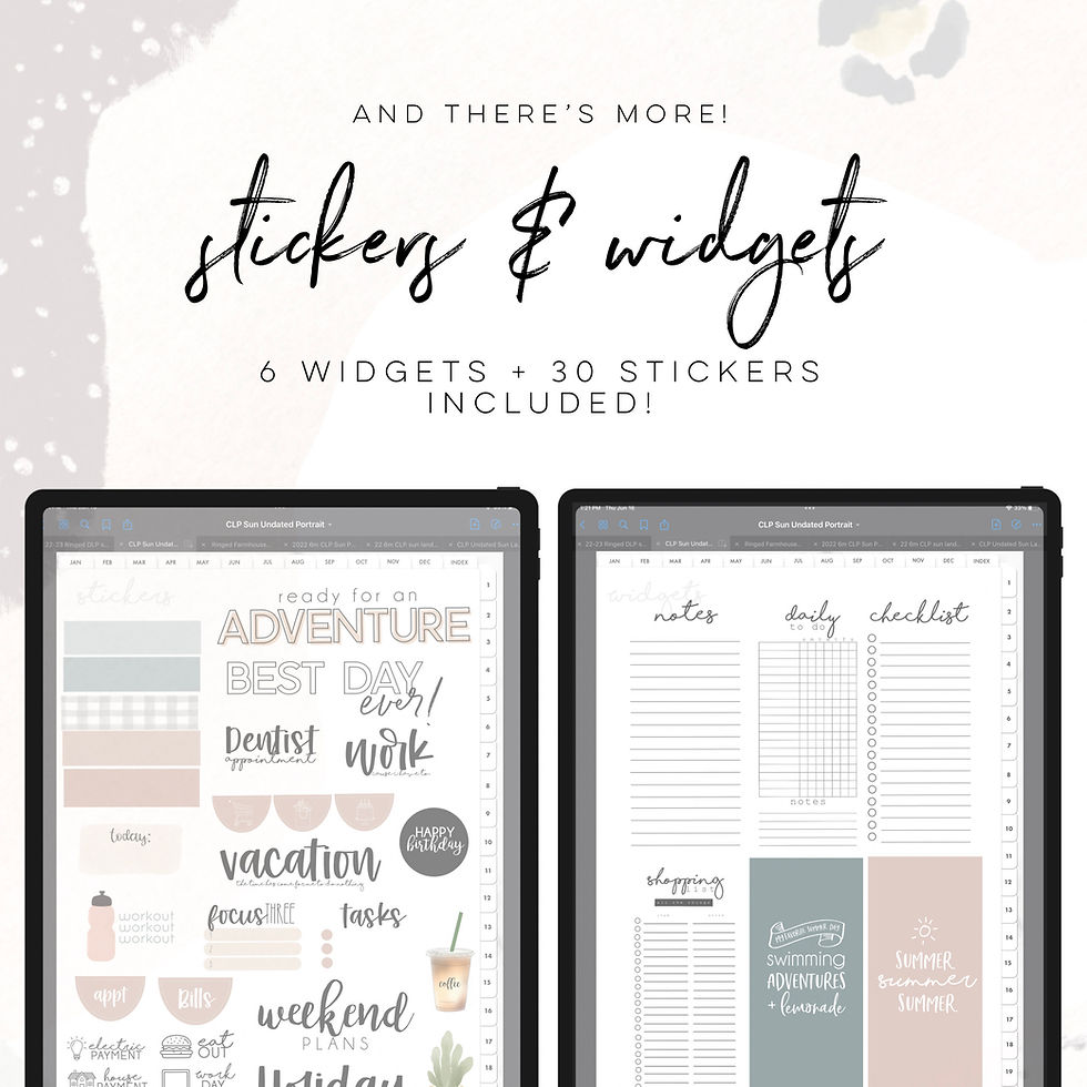 Thumbnail: Undated Customizable Life Planner Portrait
