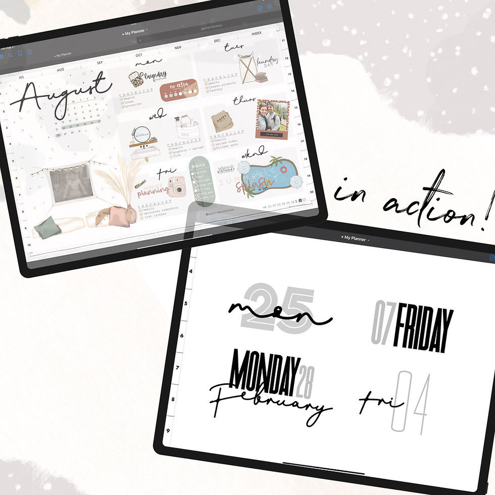Thumbnail: Number and Month Stickers vol 2