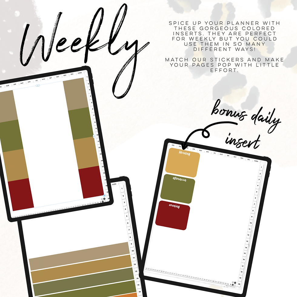 Thumbnail: September 2024 Colored Weekly Digital Inserts