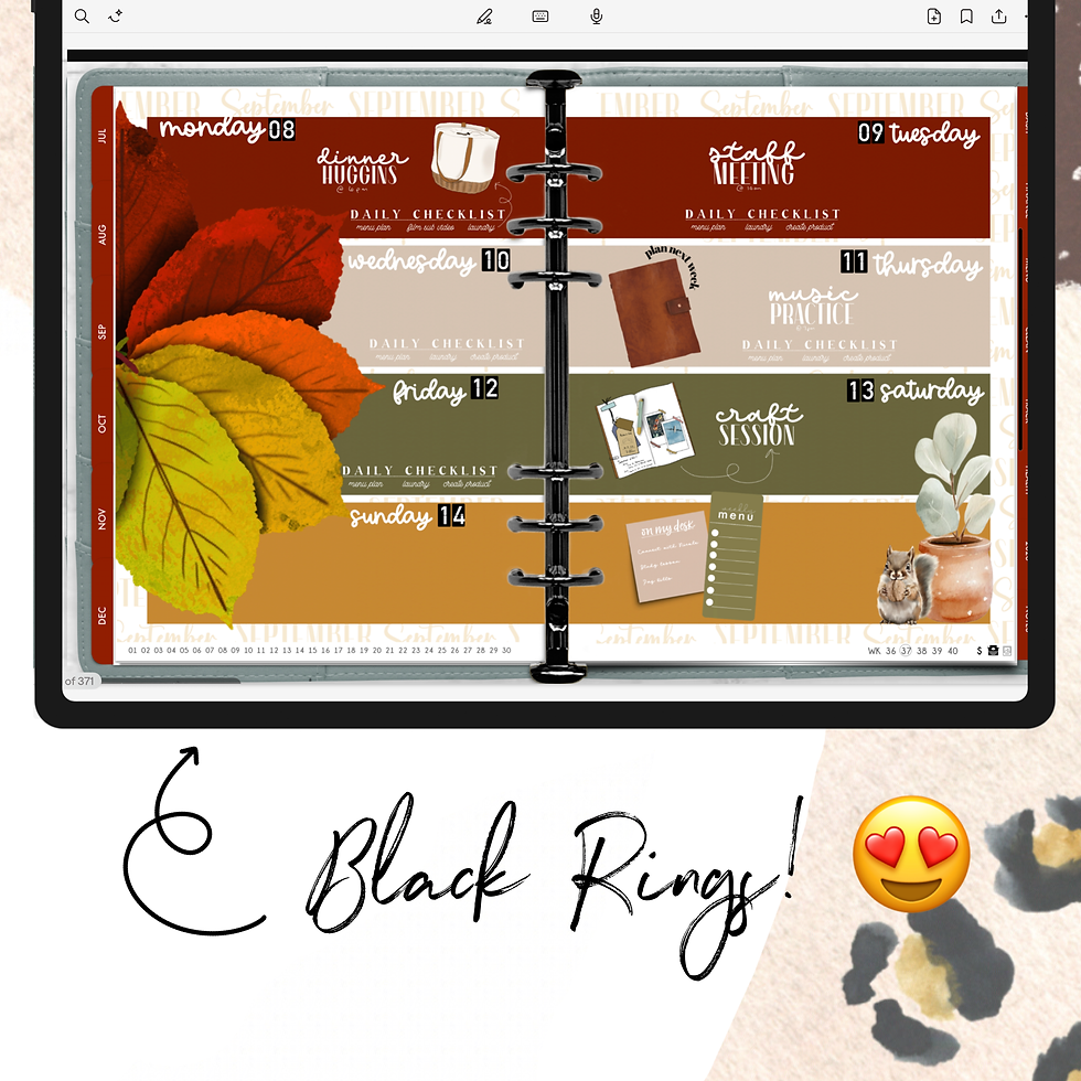 Thumbnail: Colored Rings for Breezy O Ringed Planners