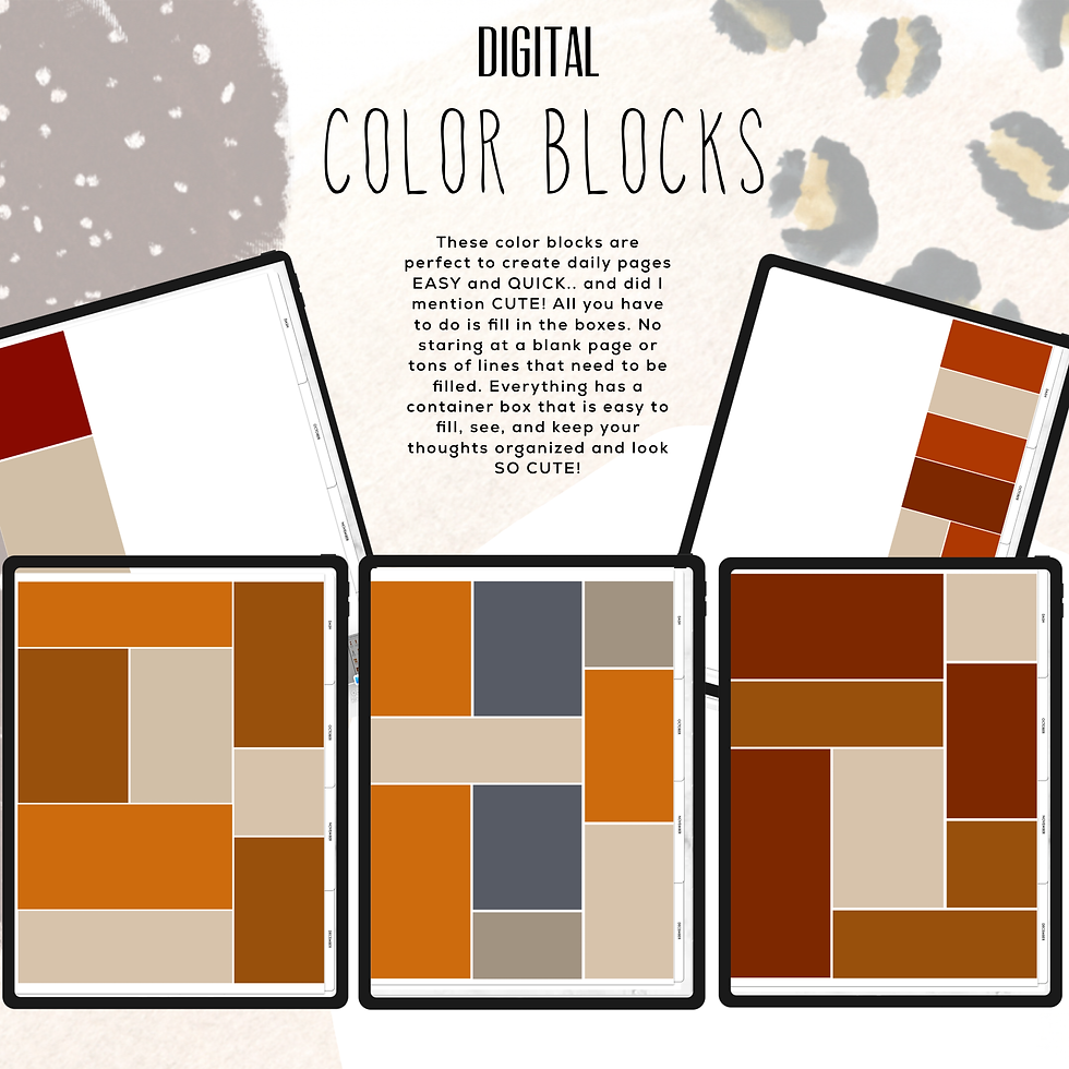 Thumbnail: October 2025 Colored Blocks Digital Insert