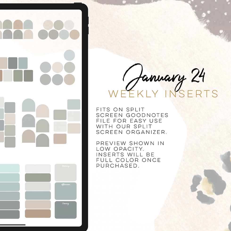 Thumbnail: January 2024 Colored Weekly Digital Inserts