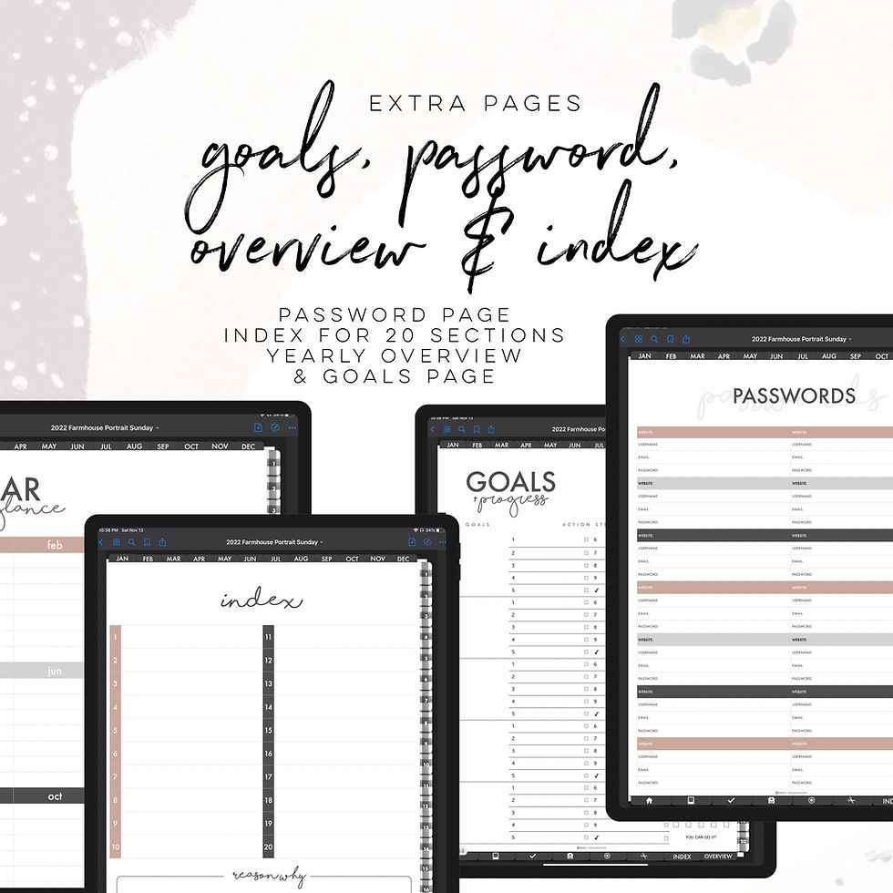 Thumbnail: Farmhouse Life Planner - Undated Portrait