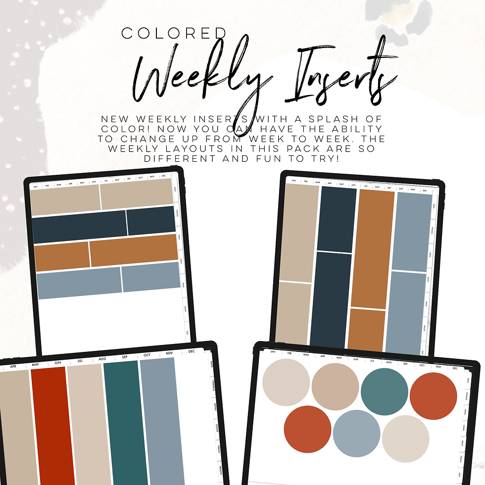Thumbnail: January 2026 Colored Weekly Digital Inserts