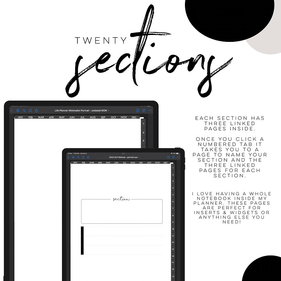 Thumbnail: Minimalist 2 Life Planner Portrait Undated