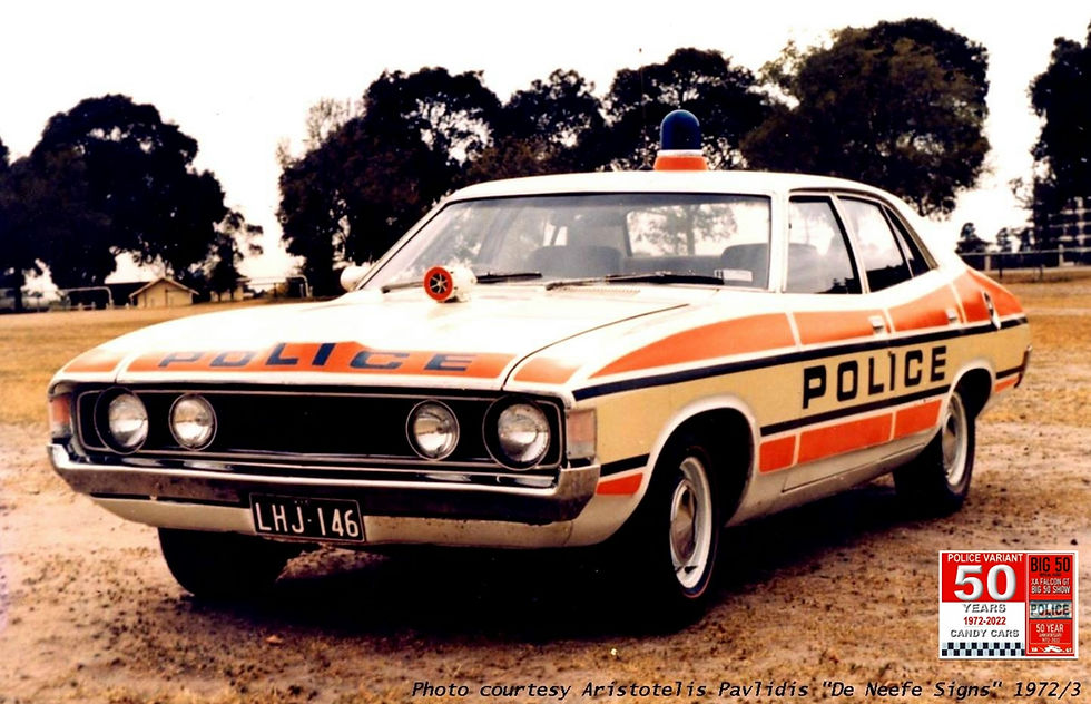 50  YEARS 1972-2022 CANDYCARS 
SPECIAL  'S CARS new SIGNAGE ' 