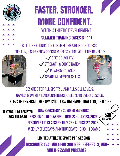 6-11 year old sports performance training