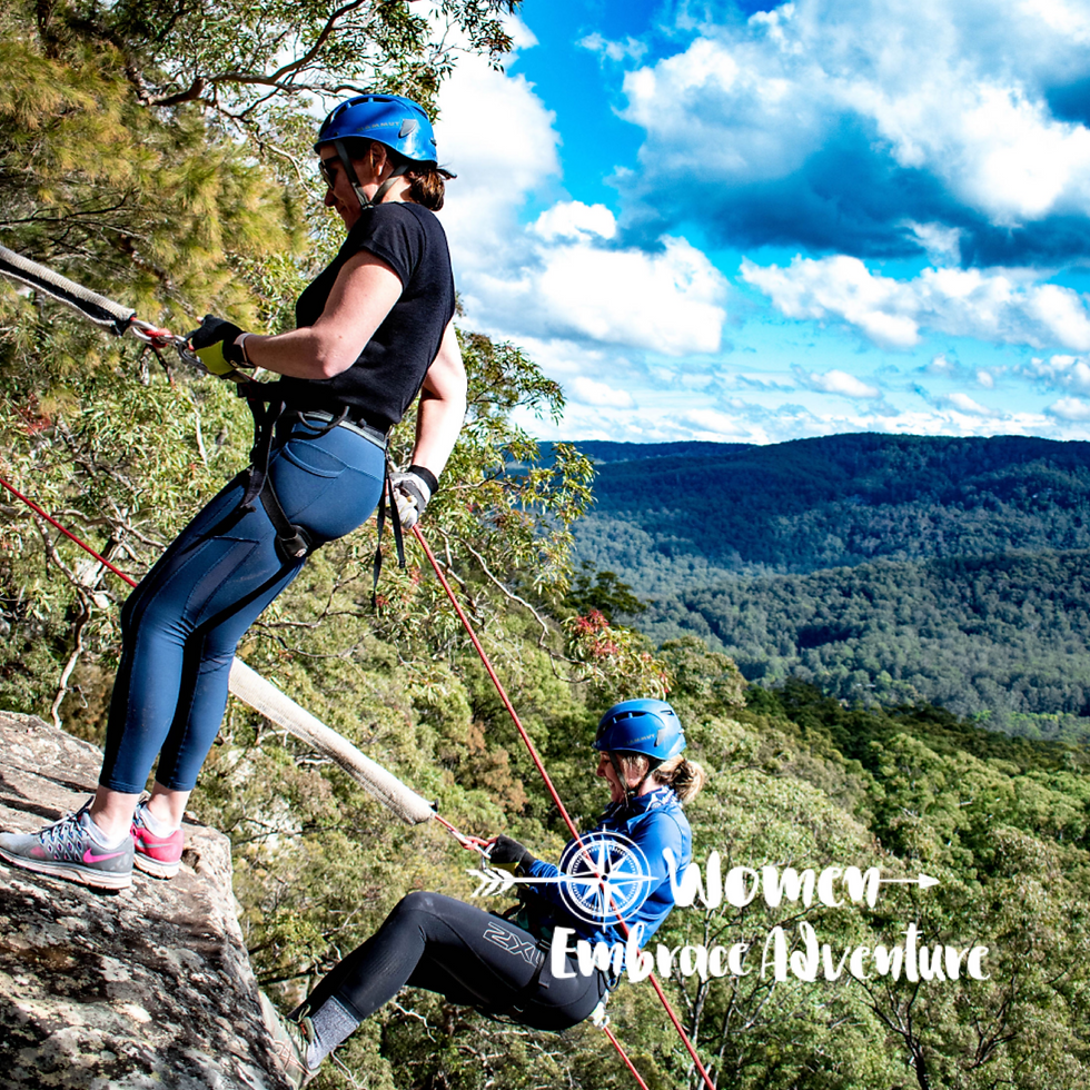 Women Embrace Abseiling and Simple Canyoning - The Watagans NSW