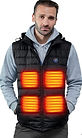 Man wearing a heated vest