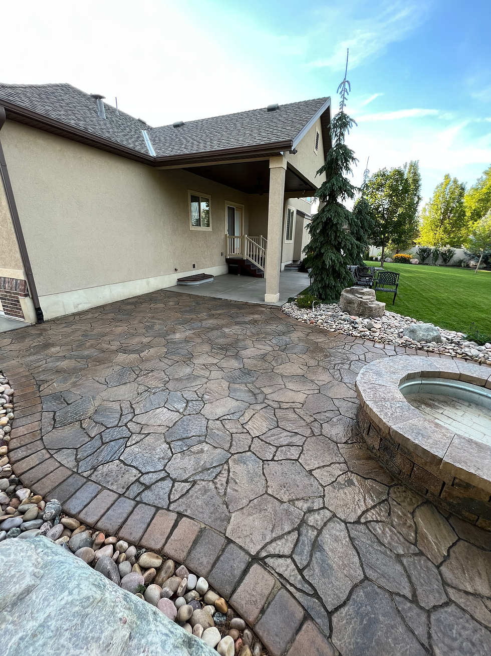 Restored Stamped Concrete