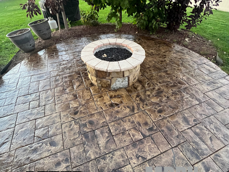 After concrete staining & sealing