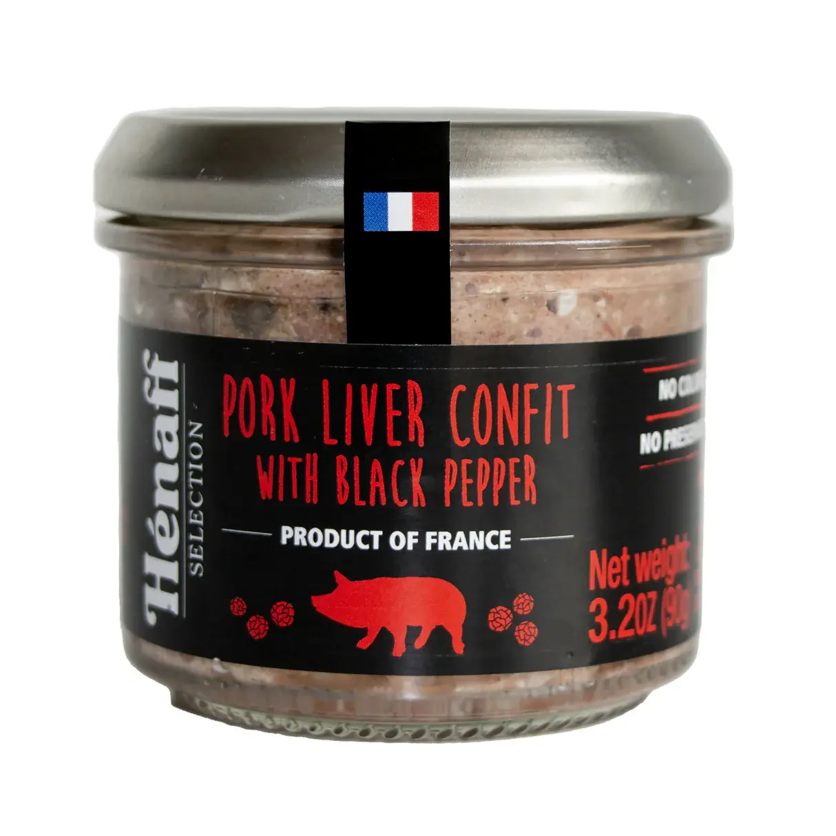 Hénaff Pork Liver Confit with Black Peppercorn