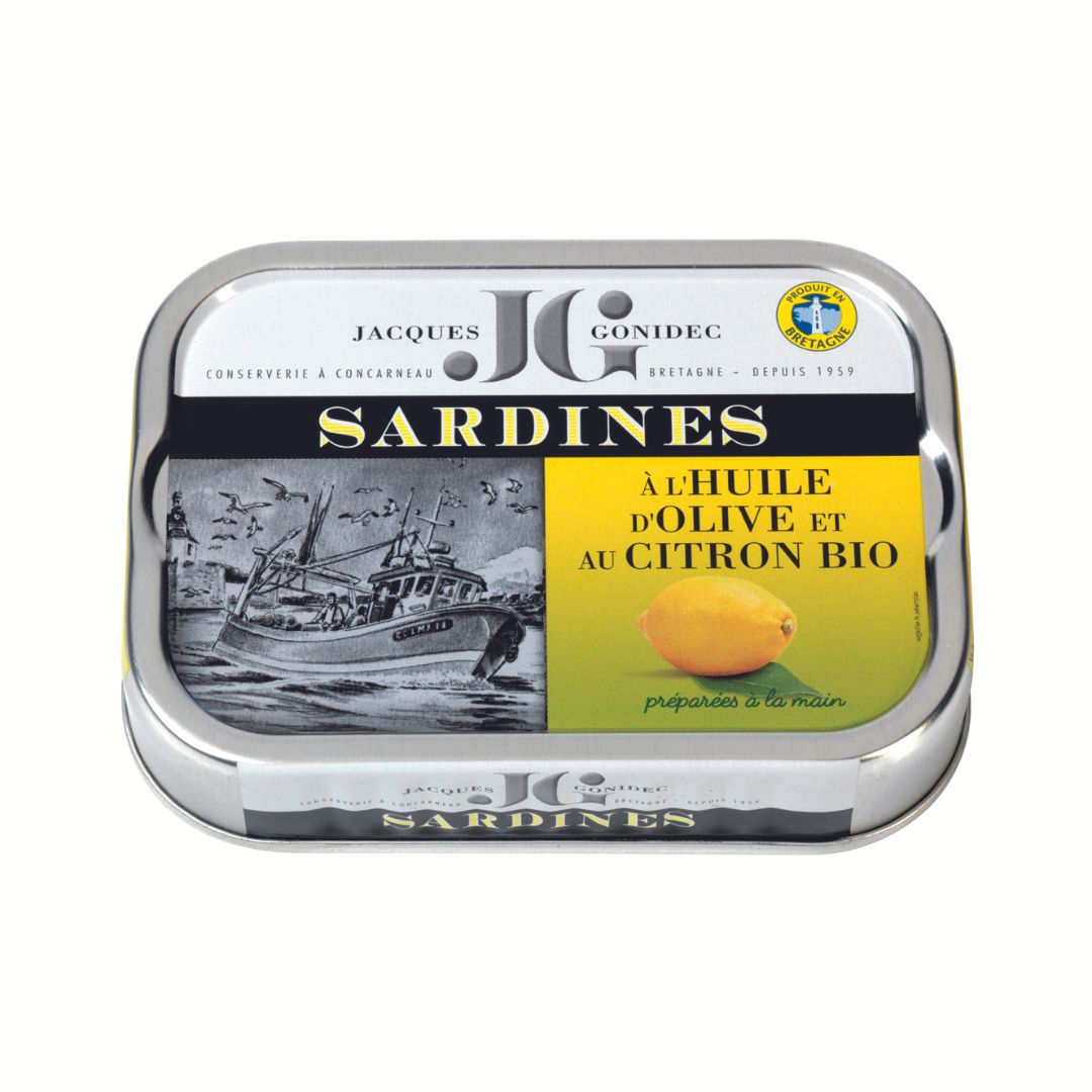 Lemon Sardines in Organic Extra Virgin Olive Oil