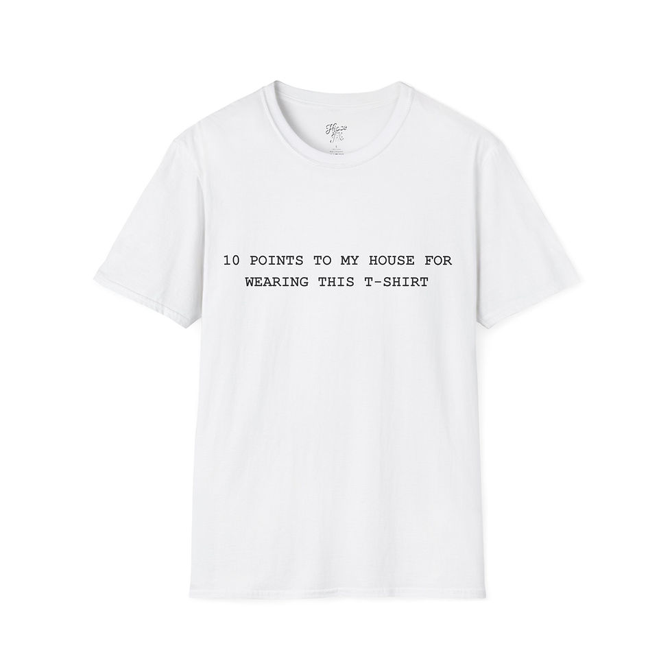 10 Points to My House for wearing this T-shirt. Unisex Softstyle 