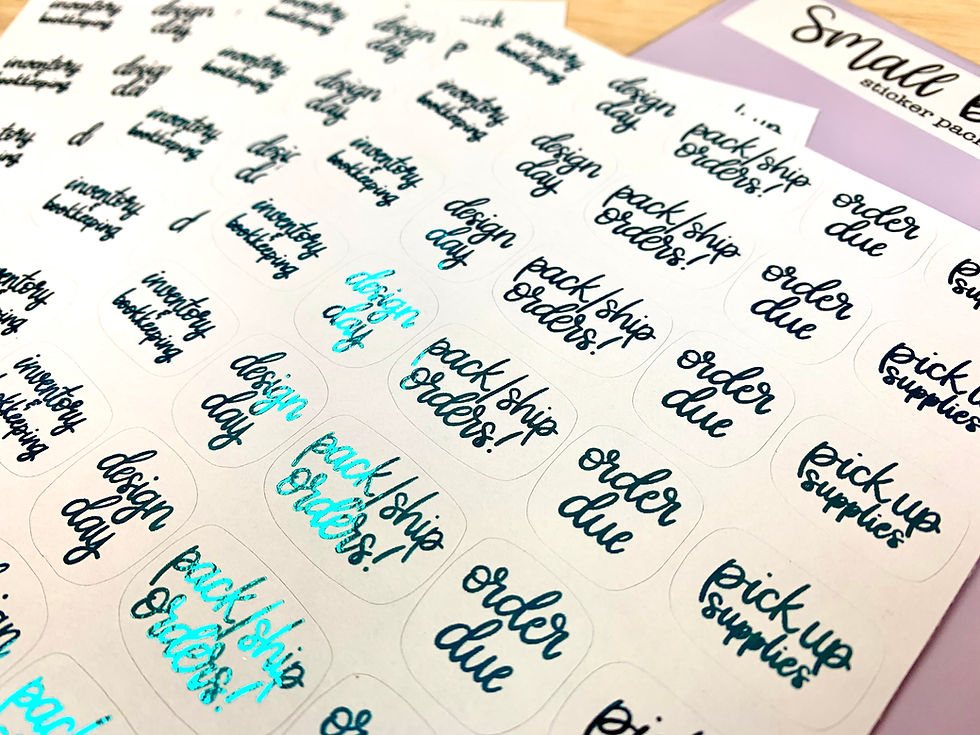 Thumbnail: Small Business Babes - Planner Sticker Pack TEAL