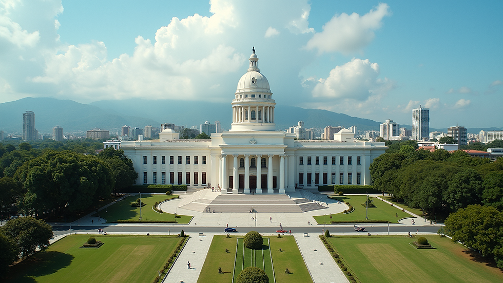 Vista panorámica del Congreso Nacional de República Dominicana