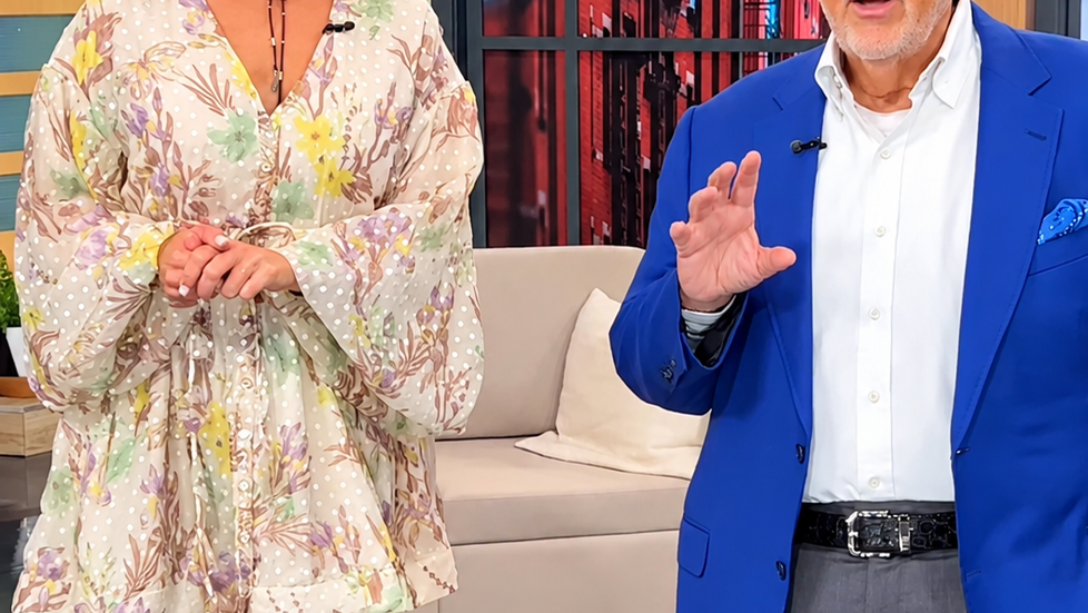 Raúl de Molina y Lili Estefan durante un tenso intercambio en El Gordo y la Flaca.