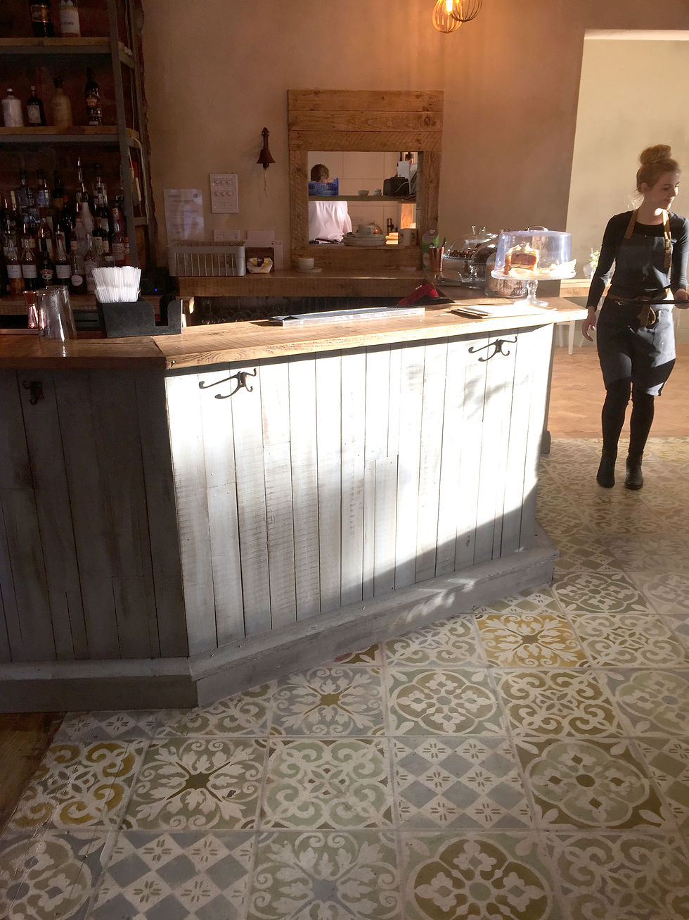 Restaurant floor Painting