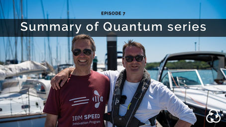 Phil and Andy looking happy in front of some boats