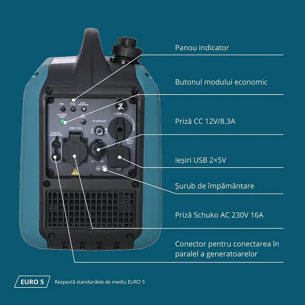Miniatură: Generator de curent 2.0 kW inverter - benzina - Konner & Sohnen - KS-1900iS
