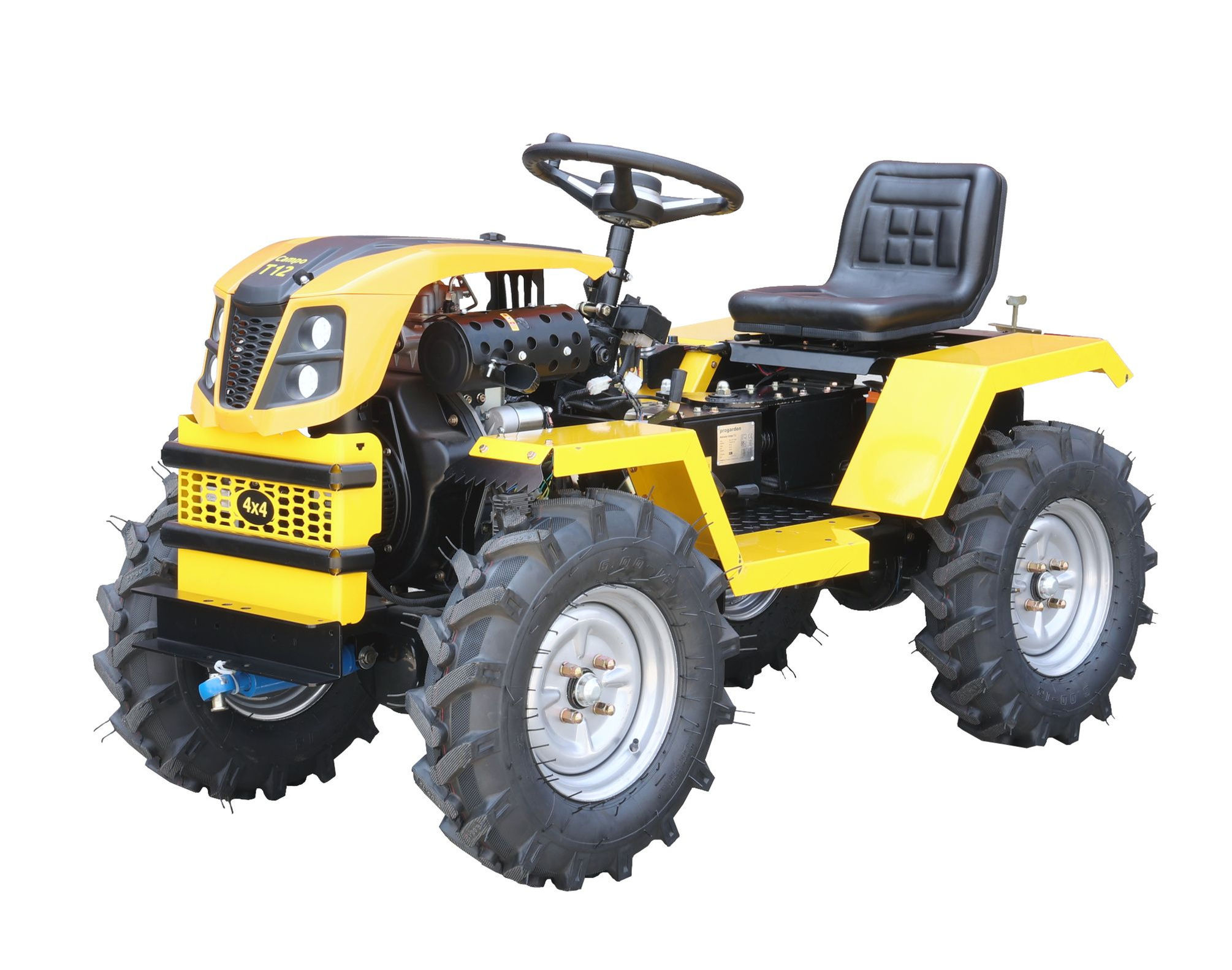 Minitractor ProGARDEN Campo T12 G2.1 4x4, 12CP, diesel, hidraulica fata-spate, r