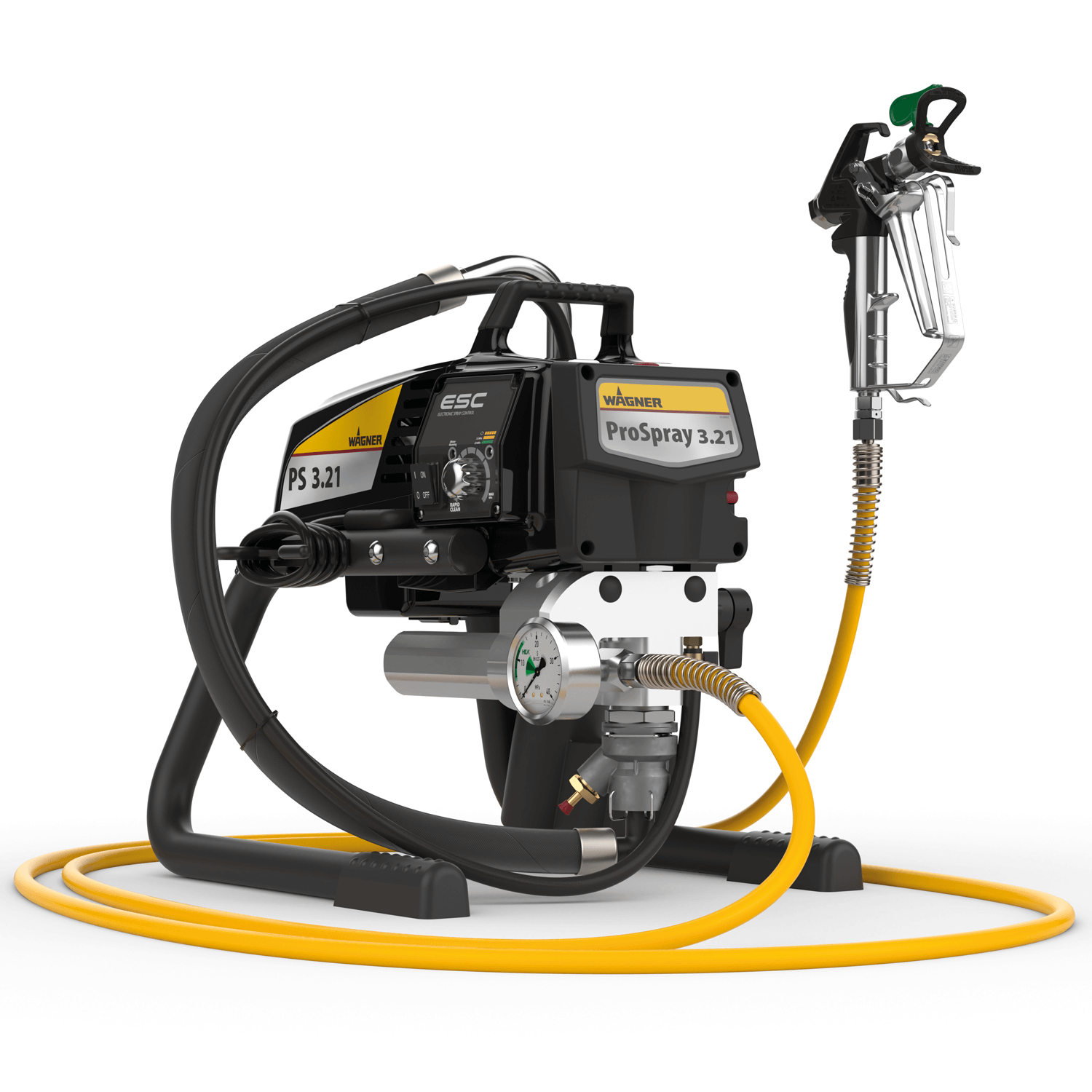 Pompa airless cu piston Wagner Pro Spray 3.21 HEA Skid, debit material 2 l/min