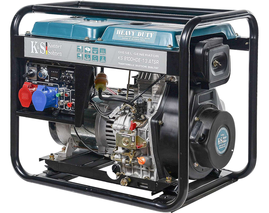 Miniatură: Generator diesel 230/400V, 6,5 kW Konner & Sohnen KS 8100HDE-1/3 ATSR (EURO V)