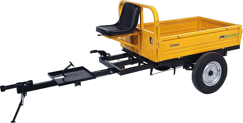 ProGARDEN Campo RM600CT remorca 600kg minitractor, 1 osie, prindere cupla