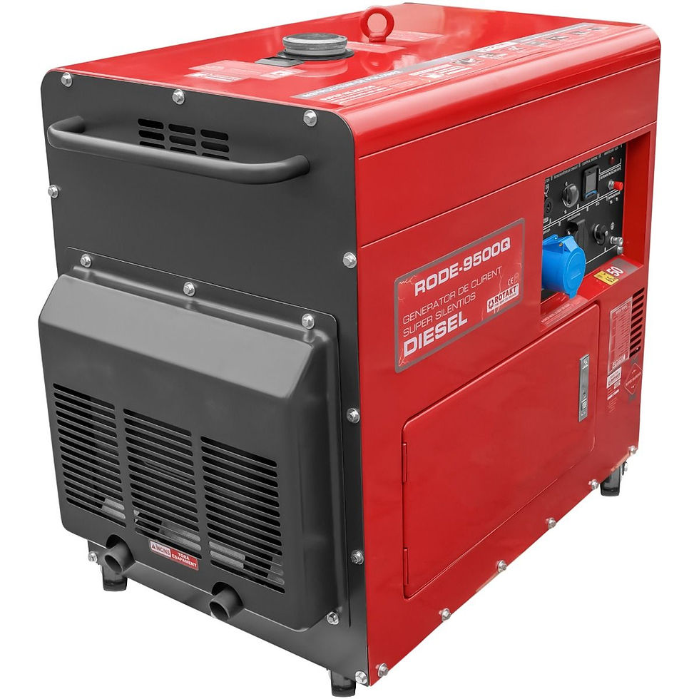 Miniatură: Generator curent insonorizat Rotakt RODE9500Q 6.6kW 230V AVR cu ATS