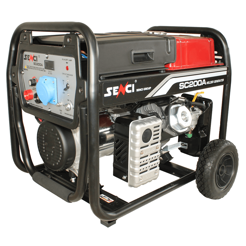 Miniatură: Generator sudura SENCI SC-200A, Putere max. 5.5 kw, 230V, AVR, motor benzina
