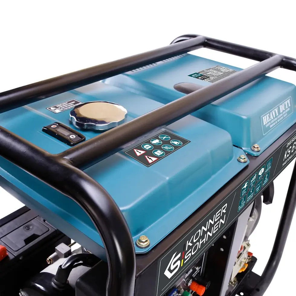 Miniatură: Generator diesel monofazat 230V, 5,5 kW "Könner & Söhnen" KS 6100HDE (EURO V)