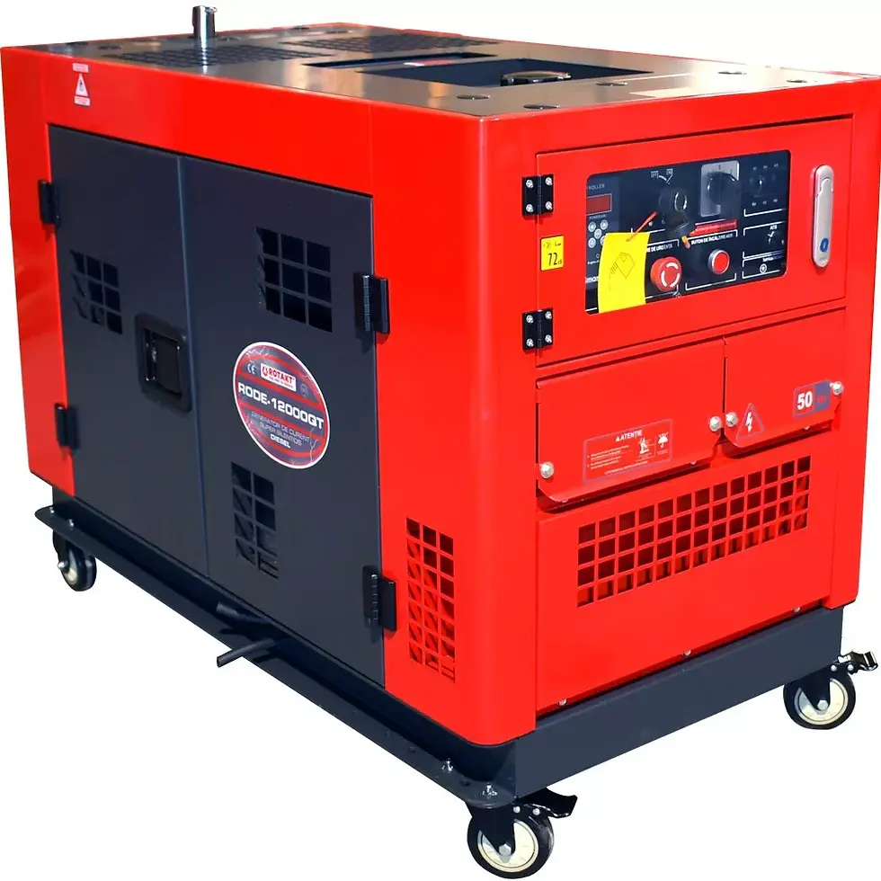 Miniatură: Generator curent diesel insonorizat  Rotakt RODE12000QT 9.0kW 400V AVR cu ATS