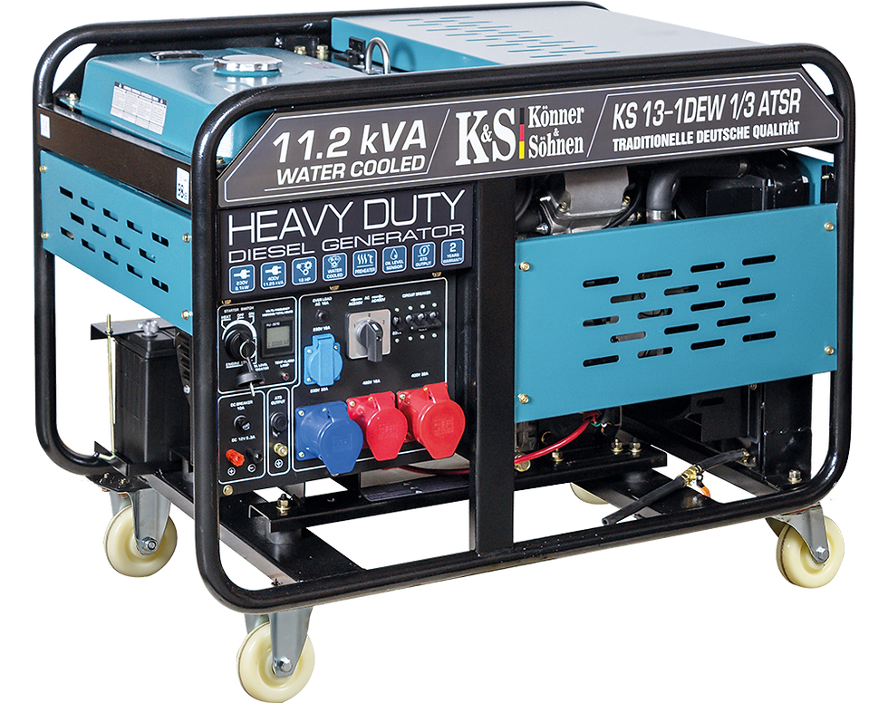 Miniatură: Generator diesel 230/400V 8,1 kW Könner & Söhnen KS 13-1DEW 1/3 ATSR