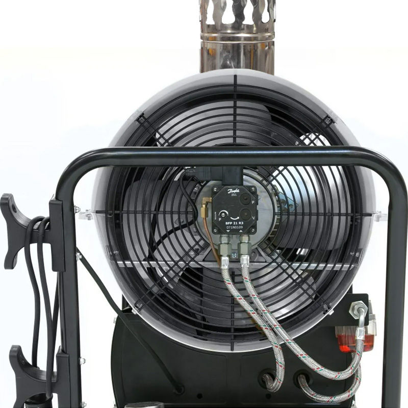 Miniatură: Incalzitor cu motorina cu ardere indirecta, 80kW, TROTEC tip IDE80