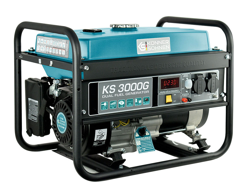 Miniatură: Generator de curent hibrid GPL/benzina 230V 3,0 kW Konner & Sohnen KS 3000G