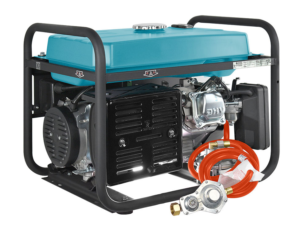 Miniatură: Generator de curent hibrid GPL/benzina 230V 6,5 kW Konner & Sohnen KS 9000E G